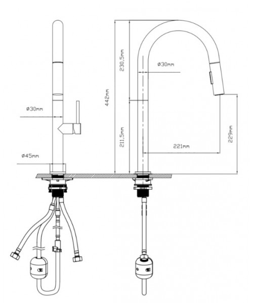 Смеситель для кухни Qtap Lenicka QTLEN9138103UC Chrome - фото №3, в окне