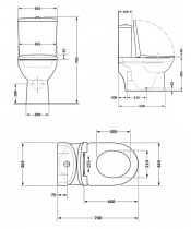 Унитаз Qtap Kolibri QT10226380W Ultra Quiet с сиденьем Slim Duroplast / Soft-close / Quick Release  - фото №3, в окне, миниатюра