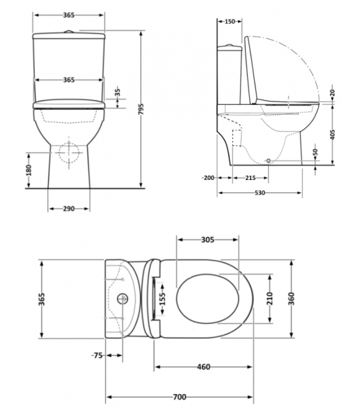 Унитаз Qtap Kolibri QT10226380W Ultra Quiet с сиденьем Slim Duroplast / Soft-close / Quick Release  - фото №3, в окне