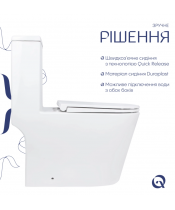 Унитаз Qtap Kolibri QT10226380W Ultra Quiet с сиденьем Slim Duroplast / Soft-close / Quick Release  - фото №3, в окне, миниатюра
