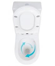 Унитаз Qtap Kolibri QT10226380W Ultra Quiet с сиденьем Slim Duroplast / Soft-close / Quick Release  - фото №3, в окне, миниатюра