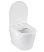 Унітаз Kroner Armada WHI513636 RIMLESS з сидінням Slim Duroplast / Soft-close / Quick relase - фото №3, у вікні, мініатюра