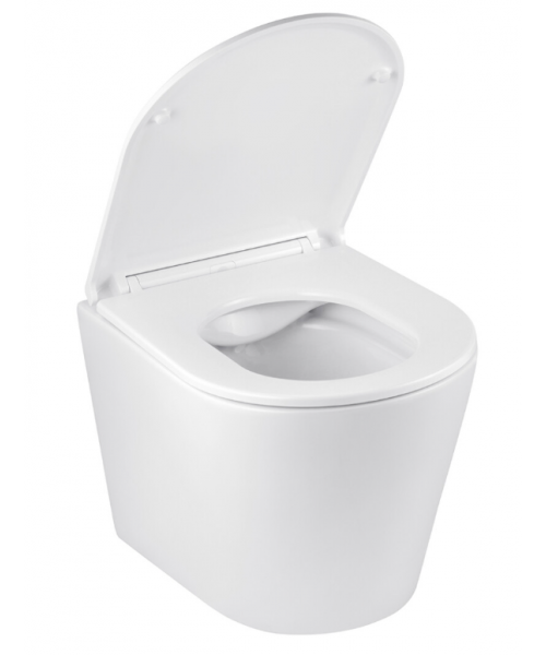 Унітаз Kroner Armada WHI513636 RIMLESS з сидінням Slim Duroplast / Soft-close / Quick relase - фото №3, у вікні