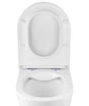 Унітаз Kroner Armada WHI513636 RIMLESS з сидінням Slim Duroplast / Soft-close / Quick relase - фото №3, у вікні, мініатюра