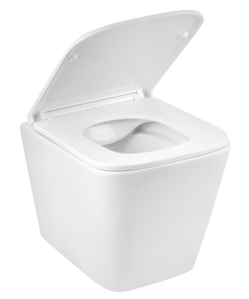 Унітаз Kroner Eifel WHI493436 RIMLESS з сидінням Slim Duroplast / Soft-close / Quick relase - фото №3, у вікні