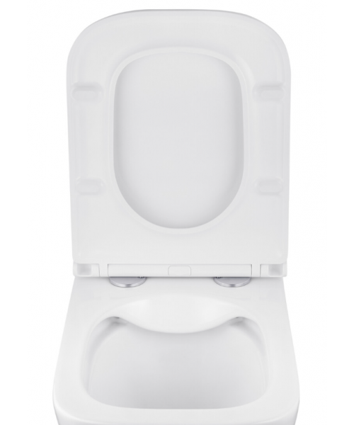 Унітаз Kroner Eifel WHI493436 RIMLESS з сидінням Slim Duroplast / Soft-close / Quick relase - фото №3, у вікні