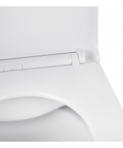 Унітаз Kroner Eifel WHI493436 RIMLESS з сидінням Slim Duroplast / Soft-close / Quick relase - фото №3, у вікні, мініатюра