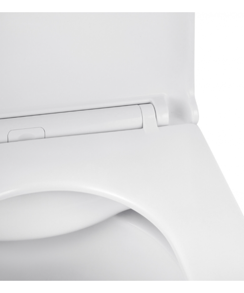 Унітаз Kroner Eifel WHI493436 RIMLESS з сидінням Slim Duroplast / Soft-close / Quick relase - фото №3, у вікні