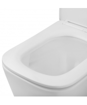 Унітаз Kroner Eifel WHI483429 TORNADO з сидінням Slim Duroplast / Soft-close / Quick relase - фото №3, у вікні, мініатюра