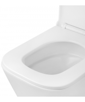 Унітаз Kroner Eifel WHI493436 TORNADO з сидінням Slim Duroplast / Soft-close / Quick relase - фото №3, у вікні, мініатюра