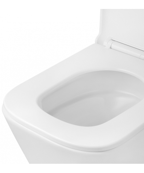 Унітаз Kroner Eifel WHI493436 TORNADO з сидінням Slim Duroplast / Soft-close / Quick relase - фото №3, у вікні