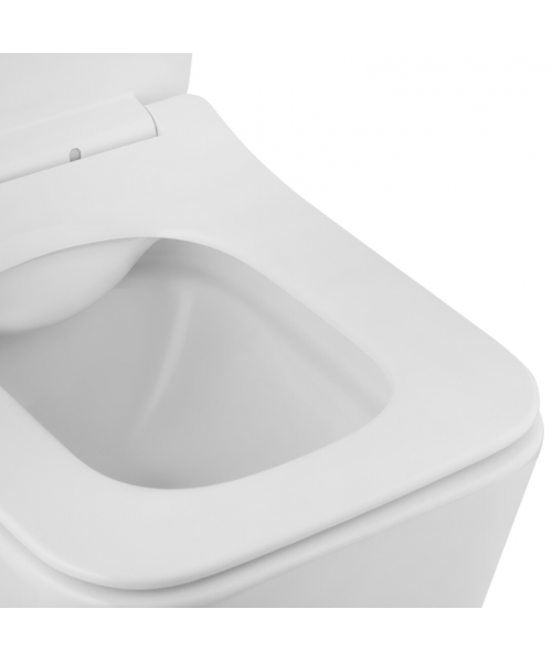 Унітаз Kroner Eifel WHI523629 RIMLESS з сидінням Slim Duroplast / Soft-close / Quick relase - фото №3, у вікні