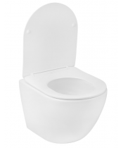 Унітаз Kroner Harz WHI483632 TORNADO з сидінням Slim Duroplast / Soft-close / Quick relase - фото №3