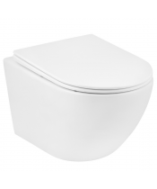 Унітаз Kroner Harz WHI523632 RIMLESS з сидінням Slim Duroplast / Soft-close / Quick relase