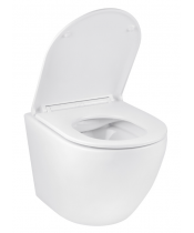 Унітаз Kroner Harz WHI493736 RIMLESS з сидінням Slim Duroplast / Soft-close / Quick relase