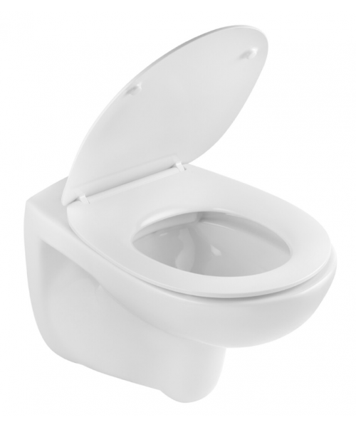 Унітаз Kroner KRP - A534UF RIMLESS з сидінням Slim Duroplast / Soft-close / Quick relase - фото №3, у вікні