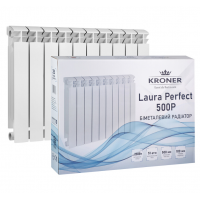 Биметаллический радиатор Kroner Laura Perfect 500P 500х80х100 мм Биметаллический радиатор Kroner Laura Perfect 500P 500х80х100 мм