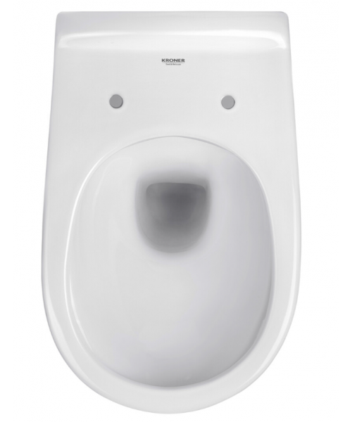 Унітаз Kroner Oker WHI533536 RIMLESS з сидінням Slim Duroplast / Soft-close / Quick relase - фото №3, у вікні