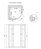 Душова кабіна Lidz Latwa SC90x90.SAT.MID.GR (напівкругла) - фото №2