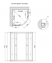 Душова кабіна Lidz LATWA SC90x90.SAT.HIGH.GR (напівкругла) - фото №3