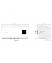 Бойлер MIXXUS EWH-14100 CUBE WET(Н) 100 л, мокрий ТЕН 2 кВт - фото №3, у вікні, мініатюра