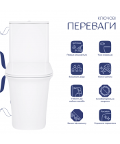 Унитаз Qtap Nando QT12221222AW Rimless с сиденьем Slim Duroplast / Soft-close / Quick Release  - фото №3, в окне, миниатюра