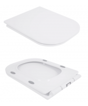 Унитаз Qtap Nando QT12221222AW Rimless с сиденьем Slim Duroplast / Soft-close / Quick Release  - фото №2