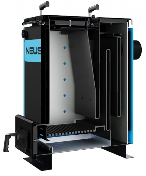 Твердотопливный котел Neus Майн XL 12 кВт - фото №3, в окне