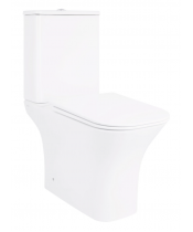 Унитаз Qtap Presto Quadro QT24221215AW Rimless с сиденьем Slim Duroplast / Soft-close / Quick Release 