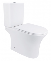 Унитаз Qtap Presto QT24221217AW Rimless с сиденьем Slim Duroplast / Soft-close / Quick Release 