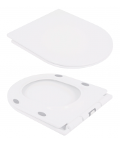 Унитаз Qtap Presto QT24221217AW Rimless с сиденьем Slim Duroplast / Soft-close / Quick Release  - фото №3