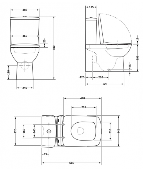 Унитаз Qtap Aries QT03228302W Rimless с сиденьем Slim Duroplast / Soft-close / Quick Release  - фото №3, в окне
