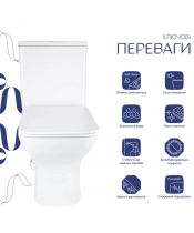 Унитаз Qtap Aries QT03228302W Rimless с сиденьем Slim Duroplast / Soft-close / Quick Release  - фото №3, в окне, миниатюра