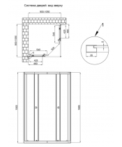 Душевая кабина Qtap Pisces BLA109-11SC5 90-105x90-105 - фото №2