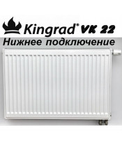 Стальные радиаторы Kingrad тип 22 VK 500х2000 мм низ подключение - фото №1