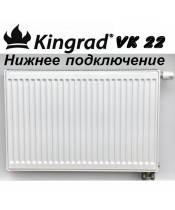 Сталеві радіатори Kingrad тип 22 VK 500х700 нижнє підключення - фото №1
