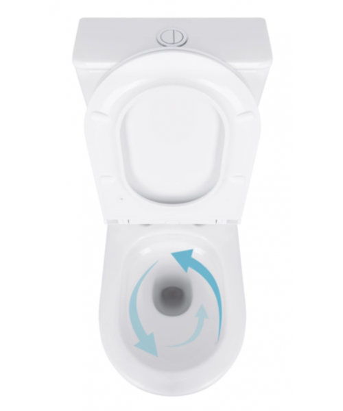 Унитаз Qtap Robin New QT13226083AW Ultra Quiet с сиденьем Slim Duroplast / Soft-close / Quick Release  - фото №3, в окне