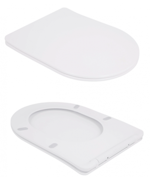 Унитаз Qtap Robin New QT13226083AW Ultra Quiet с сиденьем Slim Duroplast / Soft-close / Quick Release  - фото №3, в окне
