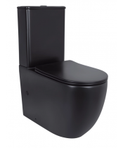 Унитаз Qtap Robin QT13226083AMB Ultra Quiet с сиденьем Slim Duroplast / Soft-close / Quick Release 