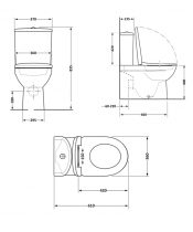 Унитаз Qtap Robin QT13226089AW Ultra Quiet с сиденьем Slim Duroplast / Soft-close / Quick Release  - фото №3, в окне, миниатюра