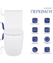 Унитаз Qtap Robin QT13226089AW Ultra Quiet с сиденьем Slim Duroplast / Soft-close / Quick Release  - фото №3, в окне, миниатюра