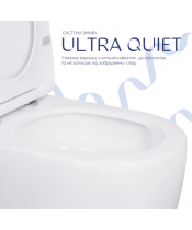 Унитаз Qtap Robin QT13226089AW Ultra Quiet с сиденьем Slim Duroplast / Soft-close / Quick Release  - фото №2