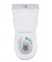 Унитаз Qtap Robin QT13226089AW Ultra Quiet с сиденьем Slim Duroplast / Soft-close / Quick Release  - фото №3, в окне, миниатюра
