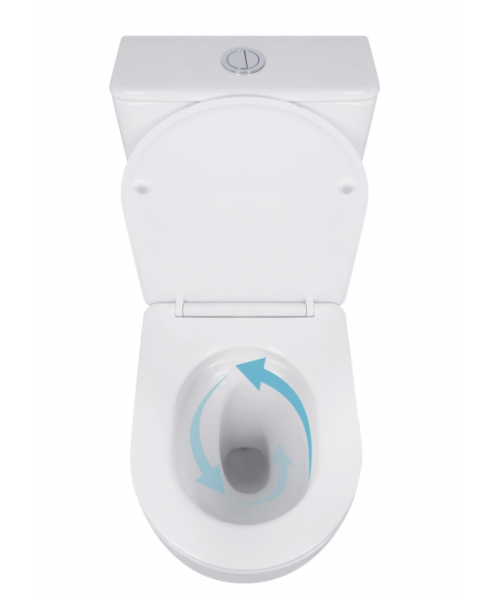 Унитаз Qtap Robin QT13226089AW Ultra Quiet с сиденьем Slim Duroplast / Soft-close / Quick Release  - фото №3, в окне