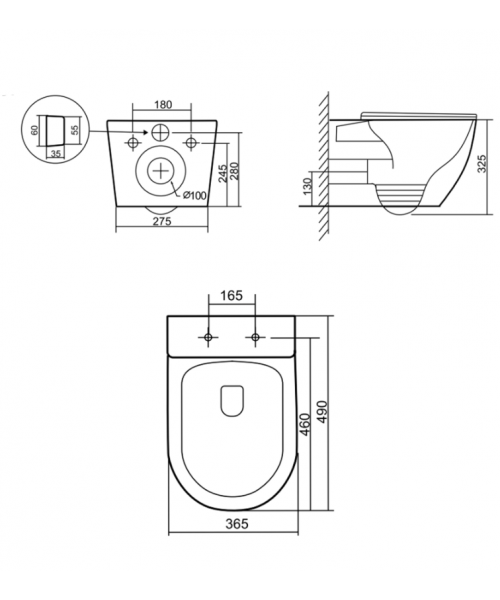 Унитаз Qtap Robin New QT13332381АSMB Ultra Quiet с сиденьем Slim Duroplast / Soft-close / Quick Release - фото №3, в окне