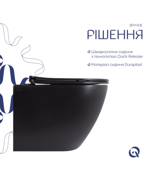 Унитаз Qtap Robin New QT13332381АSMB Ultra Quiet с сиденьем Slim Duroplast / Soft-close / Quick Release - фото №3, в окне