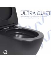 Унитаз Qtap Robin New QT13332381АSMB Ultra Quiet с сиденьем Slim Duroplast / Soft-close / Quick Release - фото №3, в окне, миниатюра