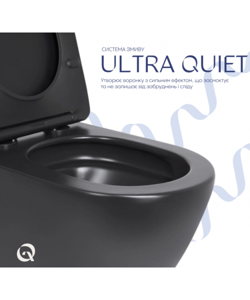 Унитаз Qtap Robin New QT13332381АSMB Ultra Quiet с сиденьем Slim Duroplast / Soft-close / Quick Release - фото №3, в окне