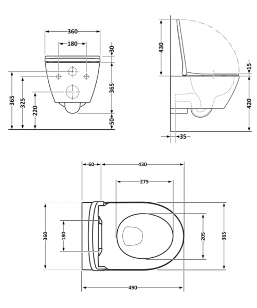 Унитаз Qtap Robin QT13332381АSW Ultra Quiet с сиденьем Slim Duroplast / Soft-close / Quick Release - фото №3, в окне