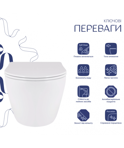 Унитаз Qtap Robin QT13332381АSW Ultra Quiet с сиденьем Slim Duroplast / Soft-close / Quick Release - фото №3, в окне